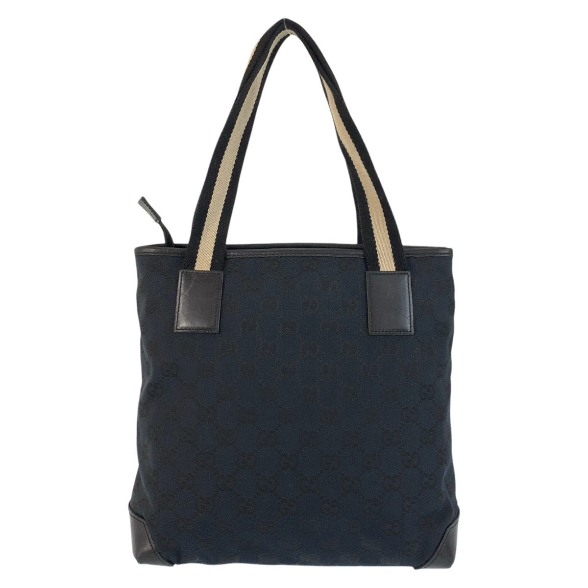 GUCCI Tote Bag 019 0402 GG canvas, leather Black black Tote Bag Shoulder Bag Sherry line Women