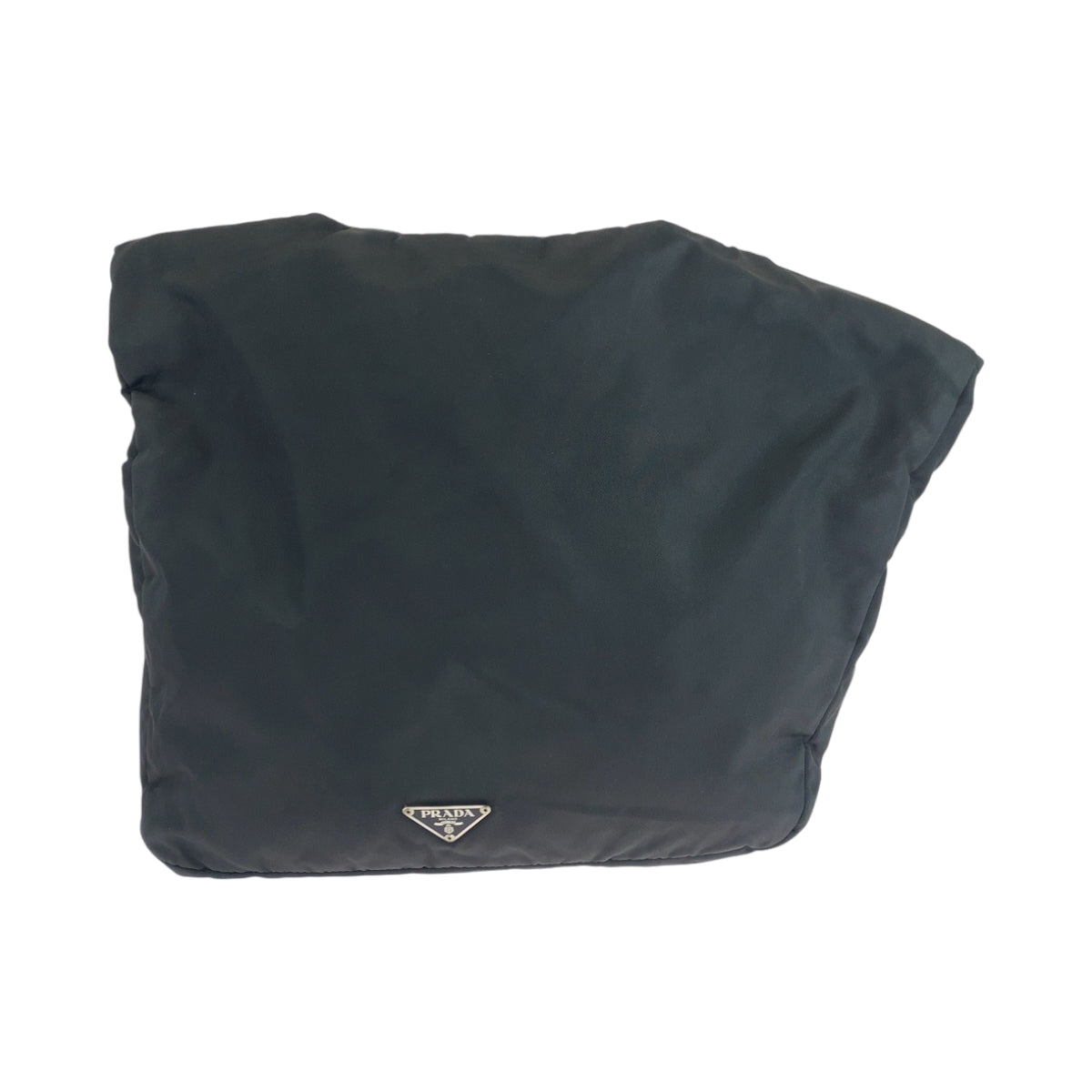 PRADA Shoulder Bag Nylon Black SilverMetal Shoulder Bag Messenger bag Test Triangle With logo mens