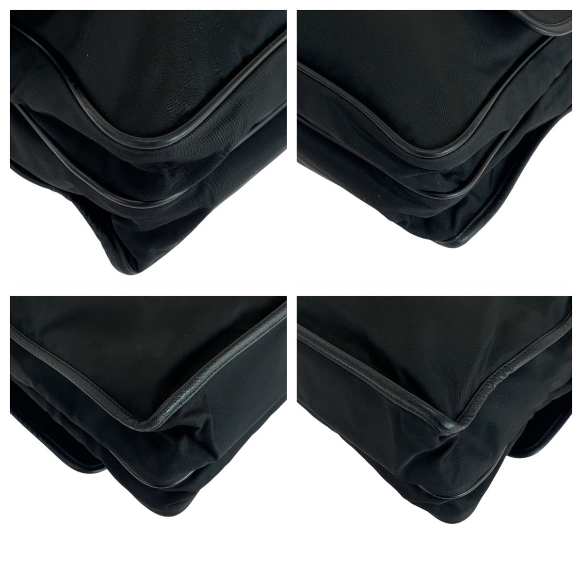 PRADA Shoulder Bag Nylon, Leather Black SilverMetal Shoulder Bag Messenger bag Test Triangle With logo mens