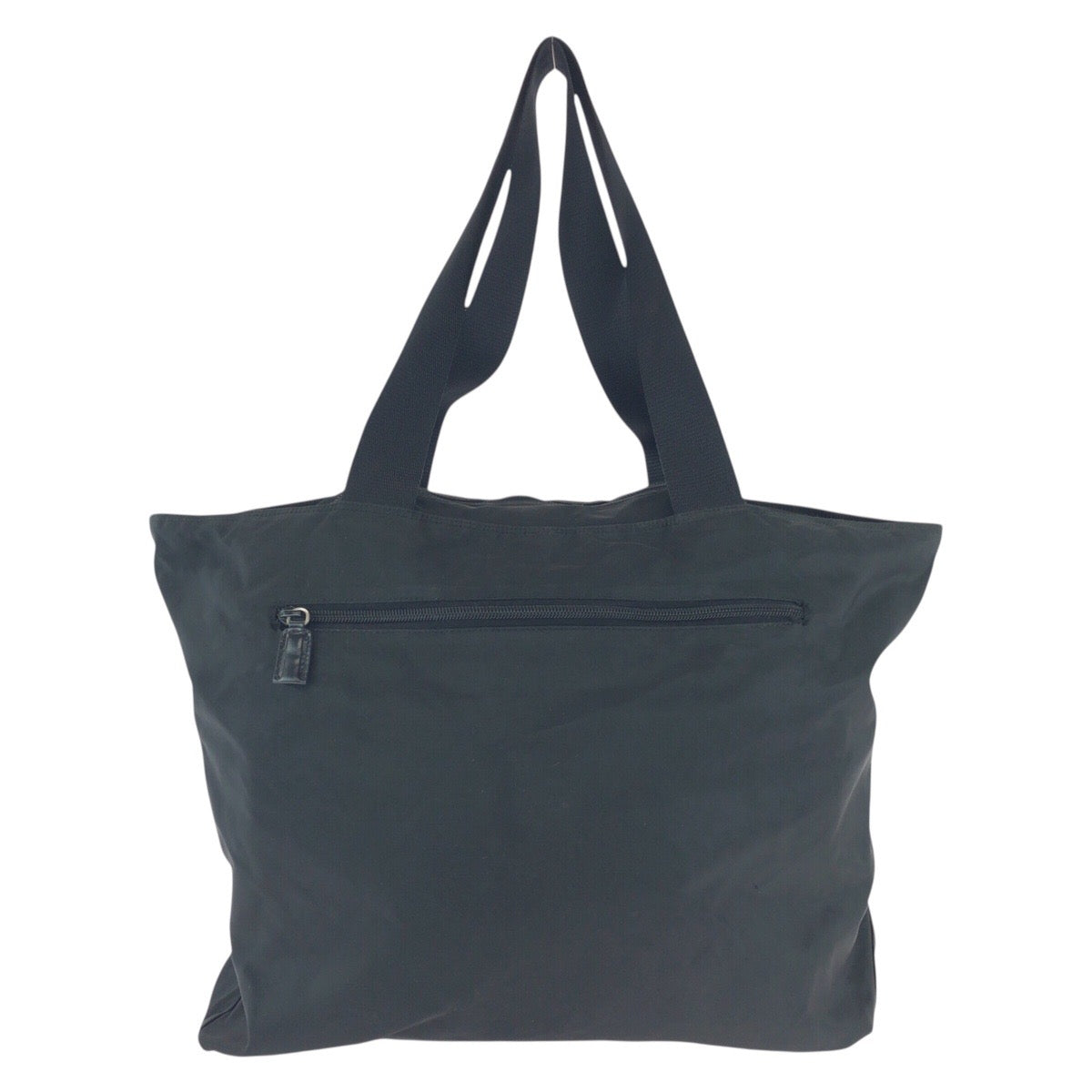 PRADA Shoulder Bag Nylon Black SilverMetal Shoulder Bag Handbag Unisex Test Triangle With logo Women