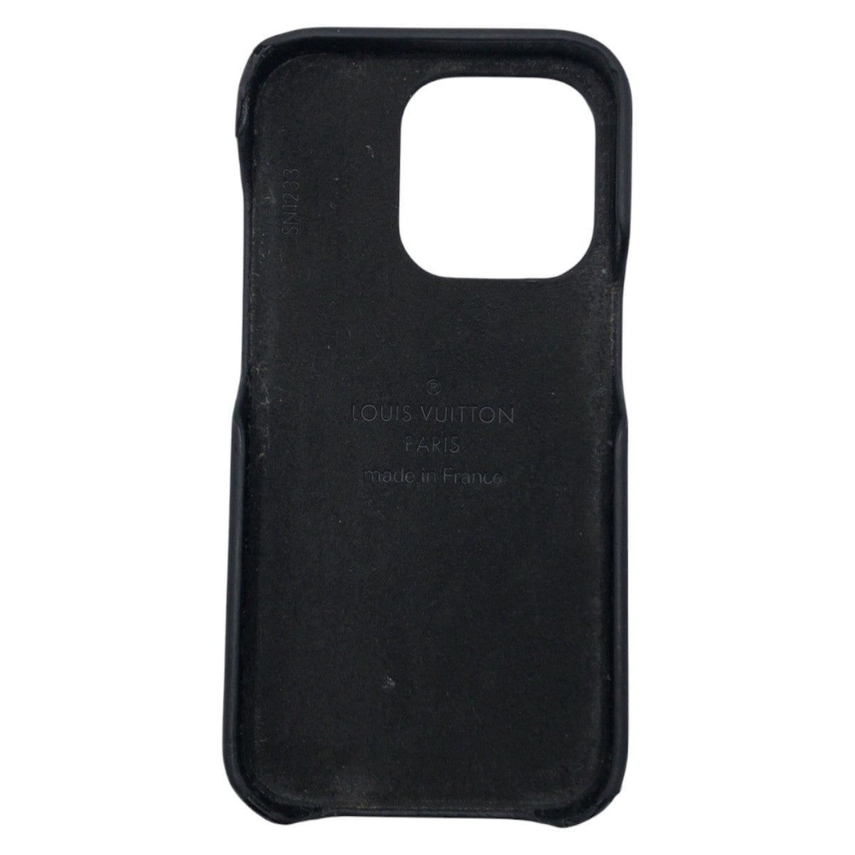 LOUIS VUITTON iPhone case leather Black brown Monogram