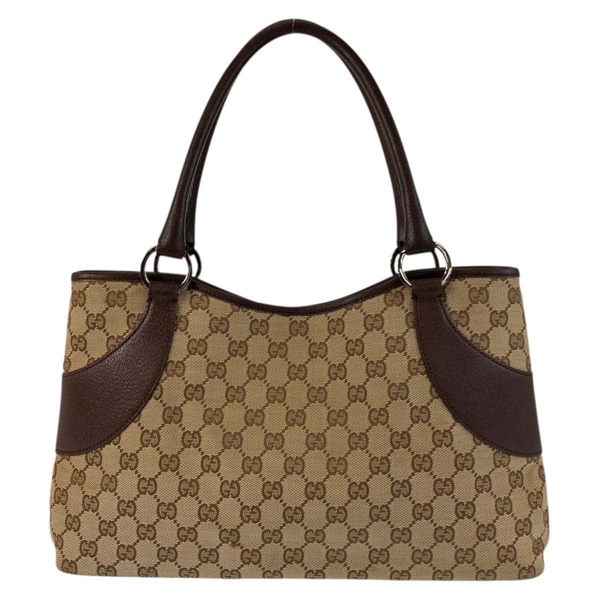 GUCCI Tote Bag 113015 GG canvas, leather Beige brown Tote Bag Shoulder Bag Women