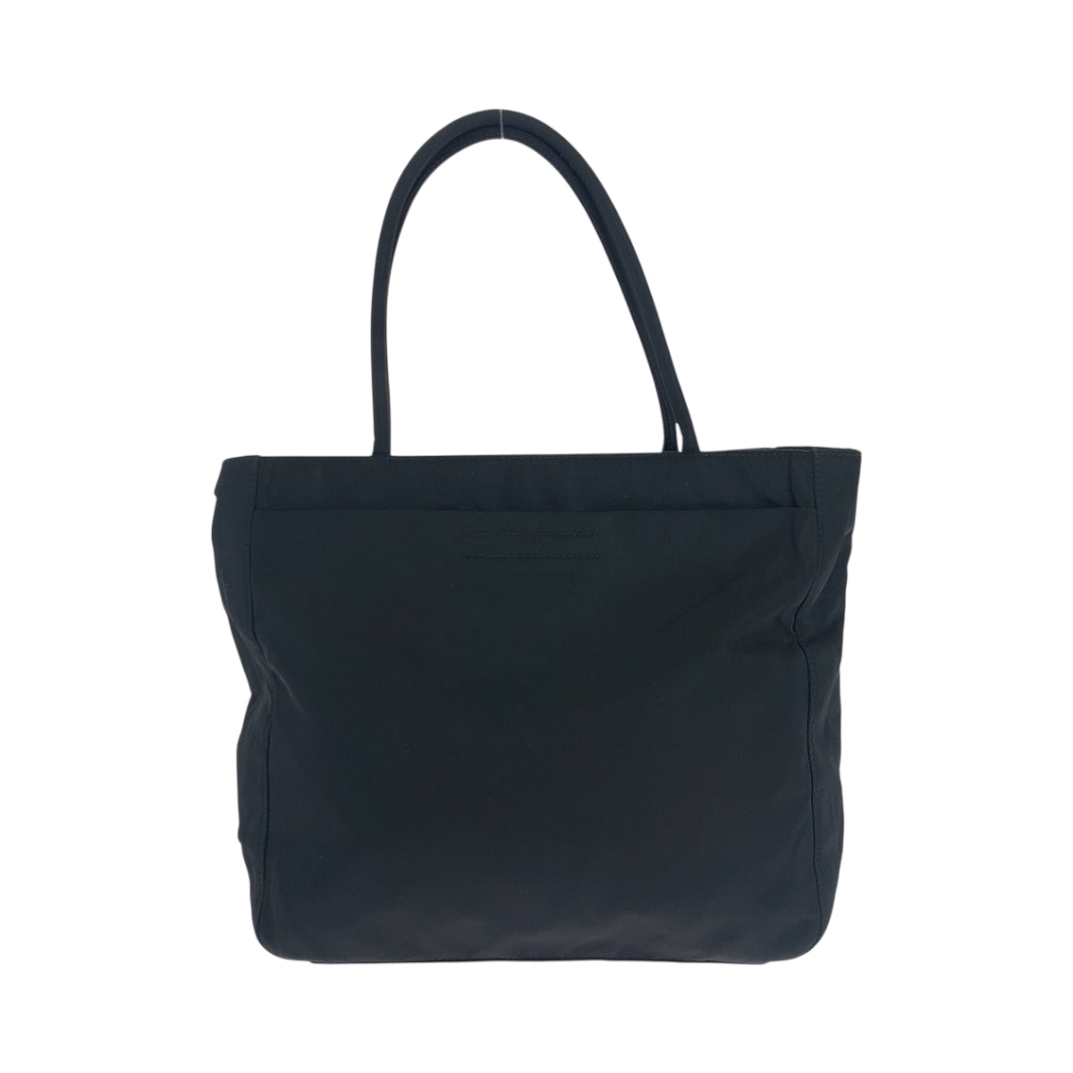 PRADA Tote Bag B8489 Nylon Black SilverMetal Tote Bag handbag Test Triangle With logo Women