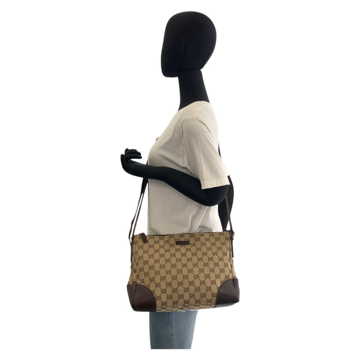GUCCI Shoulder Bag 114273 GG canvas Beige brown Shoulder Bag Messenger bag Women