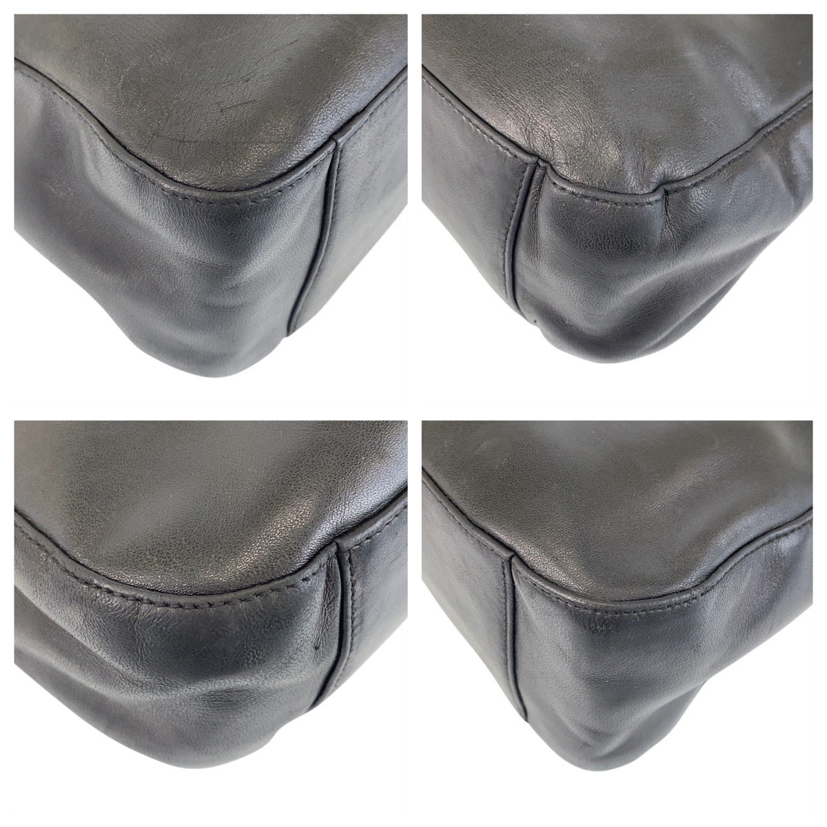 PRADA Shoulder Bag Leather, Plastic black Shoulder Bag Women