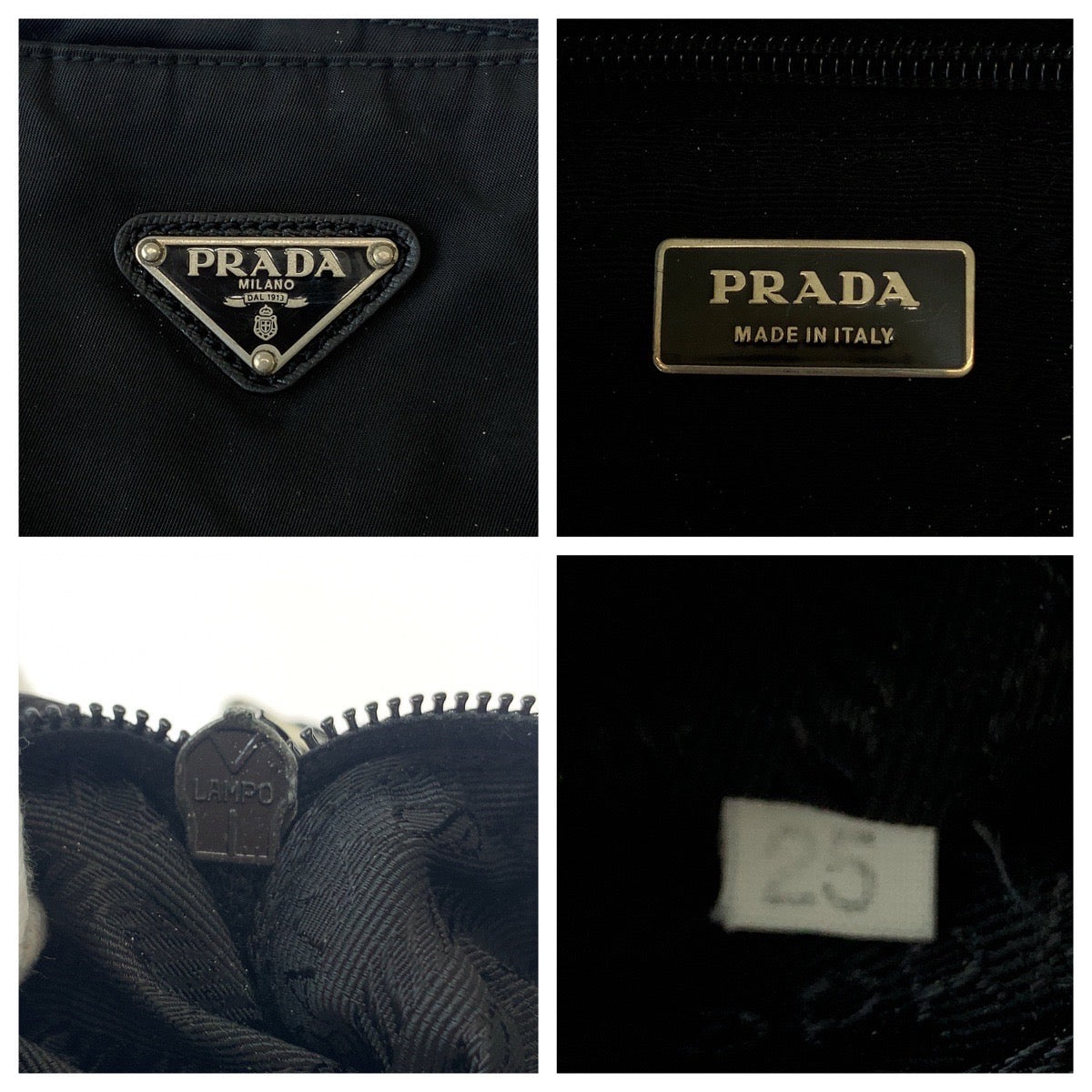 PRADA Shoulder Bag Nylon Black SilverMetal Shoulder Bag Crossbody Test Triangle With logo mens