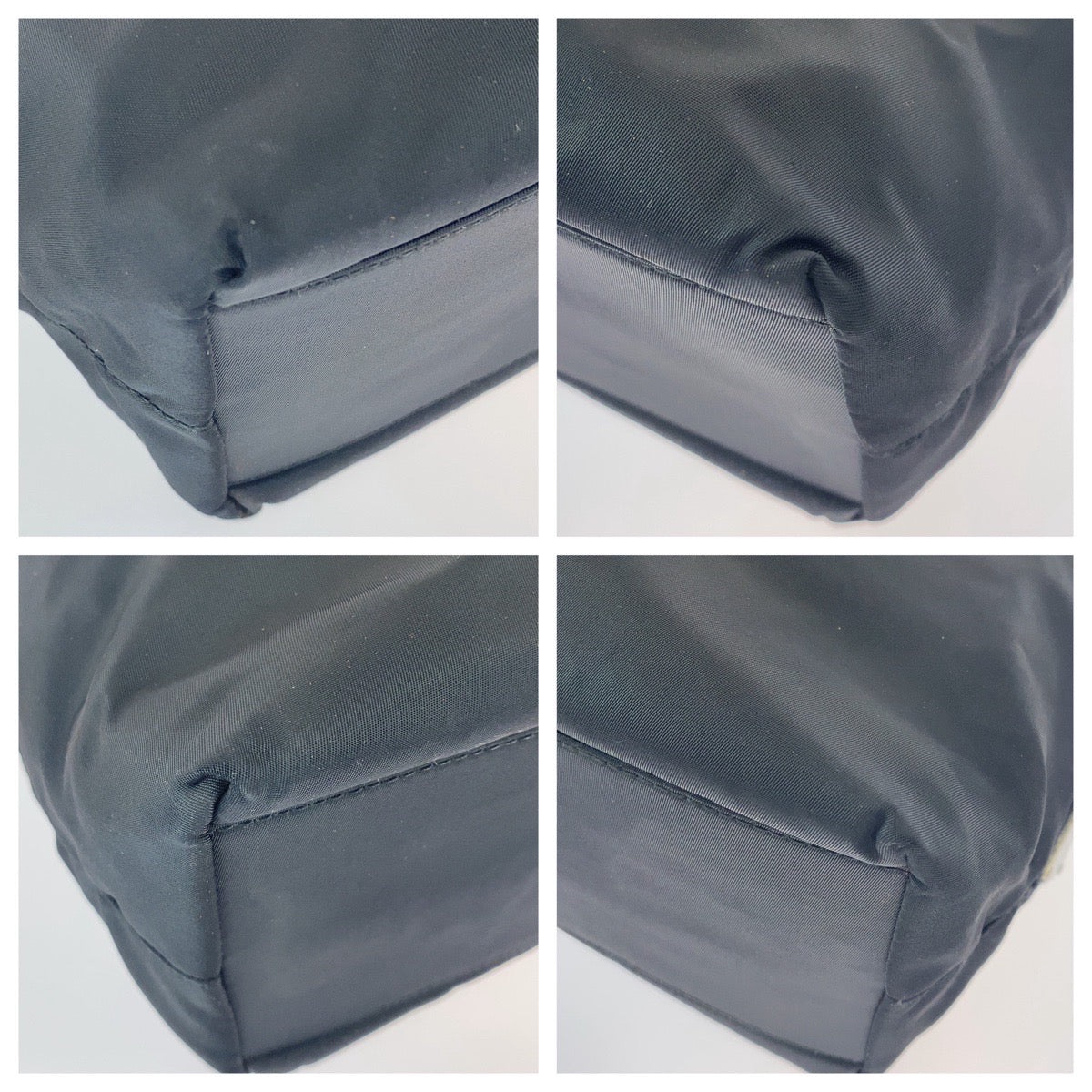 PRADA Tote Bag Nylon, Plastic black Tote Bag handbag Test Triangle With logo Women