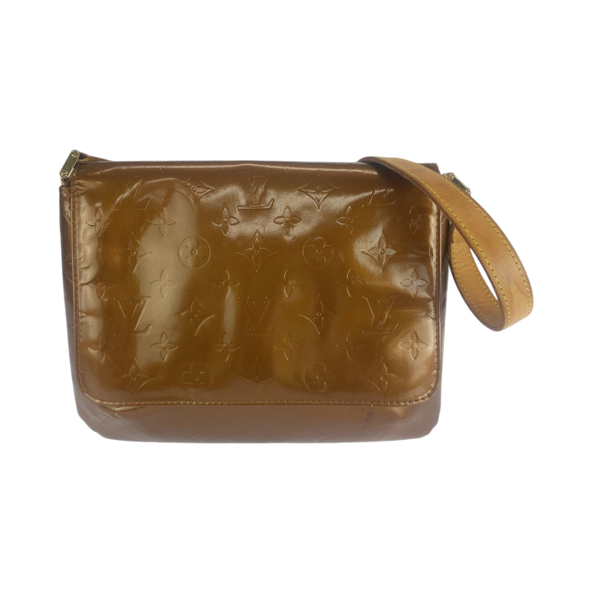 LOUIS VUITTON Shoulder Bag M91301 Patent leather bronze Shoulder Bag Shoulder Bag Vernis Thompson Street Women