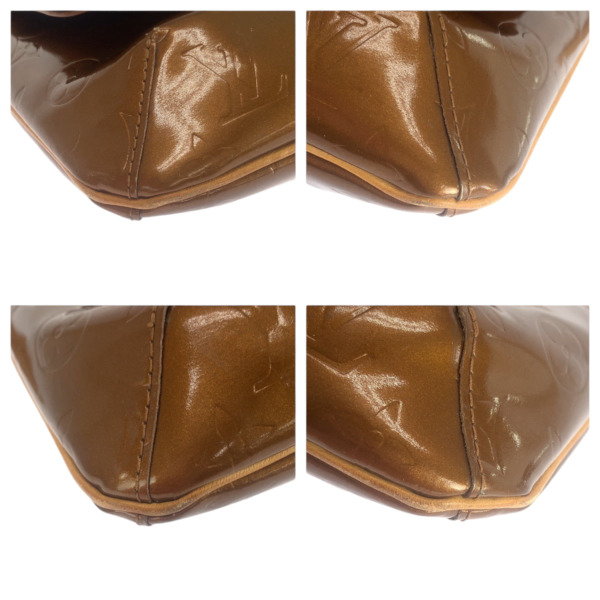 LOUIS VUITTON Shoulder Bag M91301 Patent leather bronze Shoulder Bag Shoulder Bag Vernis Thompson Street Women