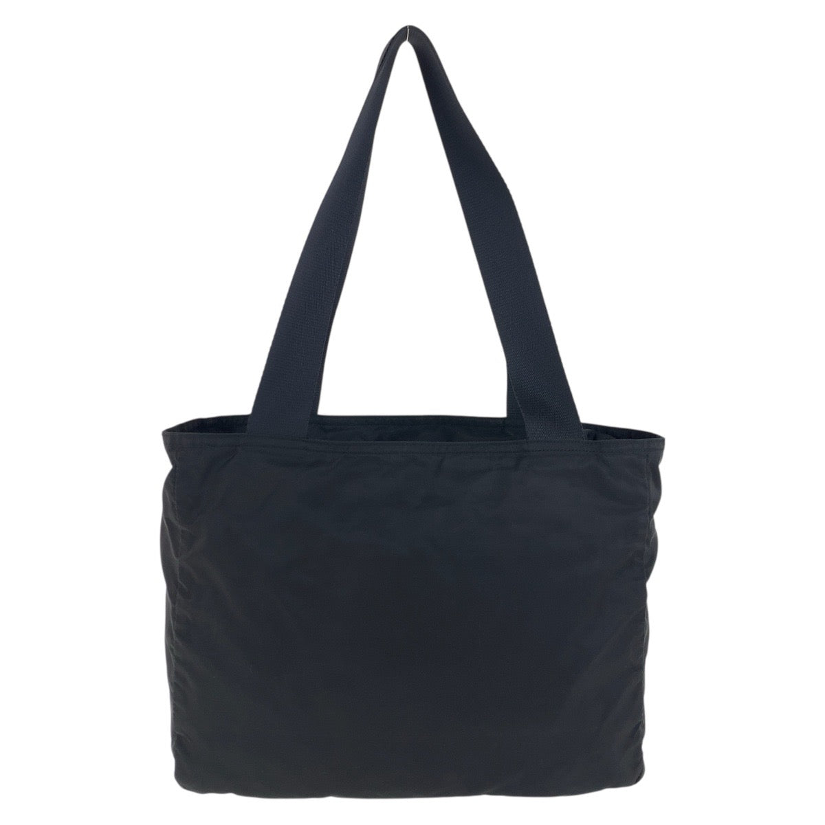 PRADA Tote Bag Nylon Black SilverMetal Tote Bag Shoulder Bag Test Triangle With logo Women