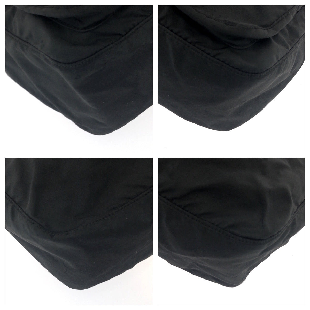 PRADA Shoulder Bag Nylon black Jolder Bag Messenger Bag Test Triangle With logo Women