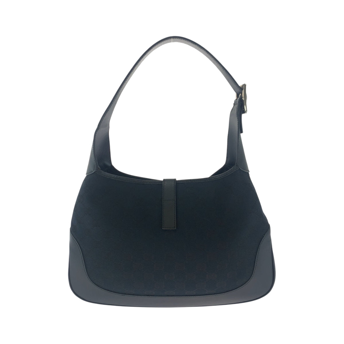 GUCCI Shoulder Bag GG canvas Black GoldMetal Hobo Shoulder Bag Jackie Women