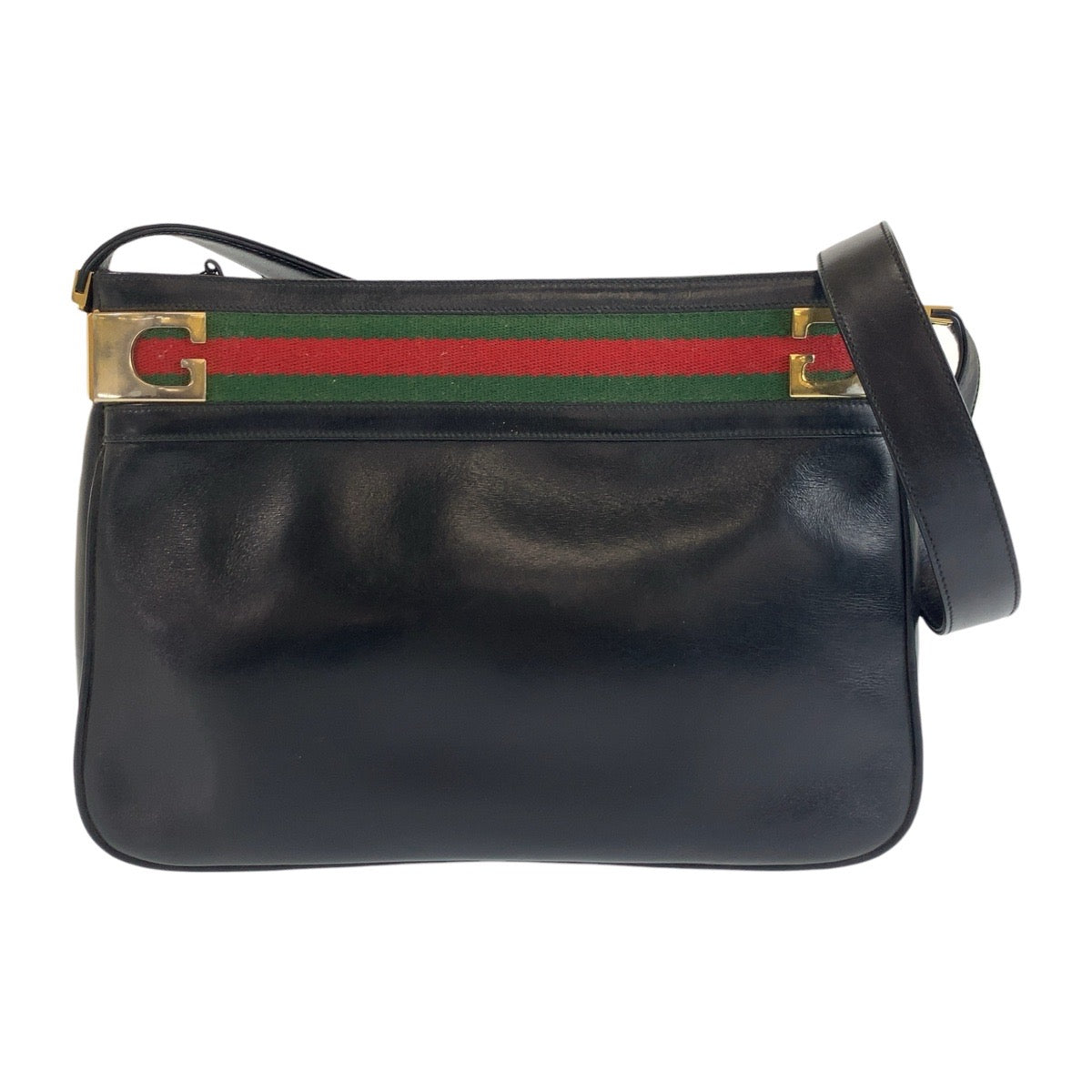 Gucci Vintage Sheline Line Leather Shoulder Bag