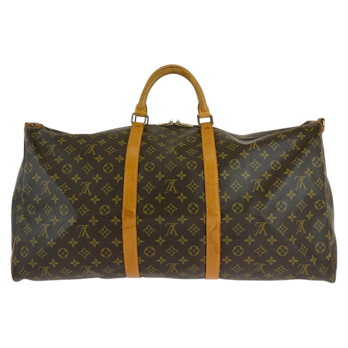 LOUIS VUITTON Boston Duffel bag M41412 PVC, Leather Brown Gold Metal Boston Duffel bag Shoulder Bag 2way Monogram Keepall  bandouliere60 mens(Unisex)