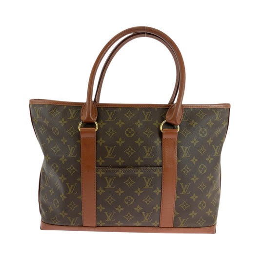 LOUIS VUITTON Tote Bag M42425 PVC Brown Gold Metal Tote Bag Shoulder Bag Monogram Sack Weekend PM mens
