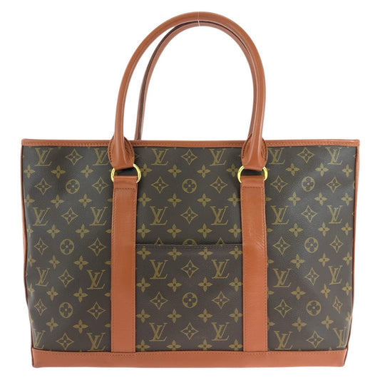 LOUIS VUITTON Tote Bag M42425 PVC, Leather Brown Gold Metal Tote Bag Shoulder Bag Monogram suck weekend Women