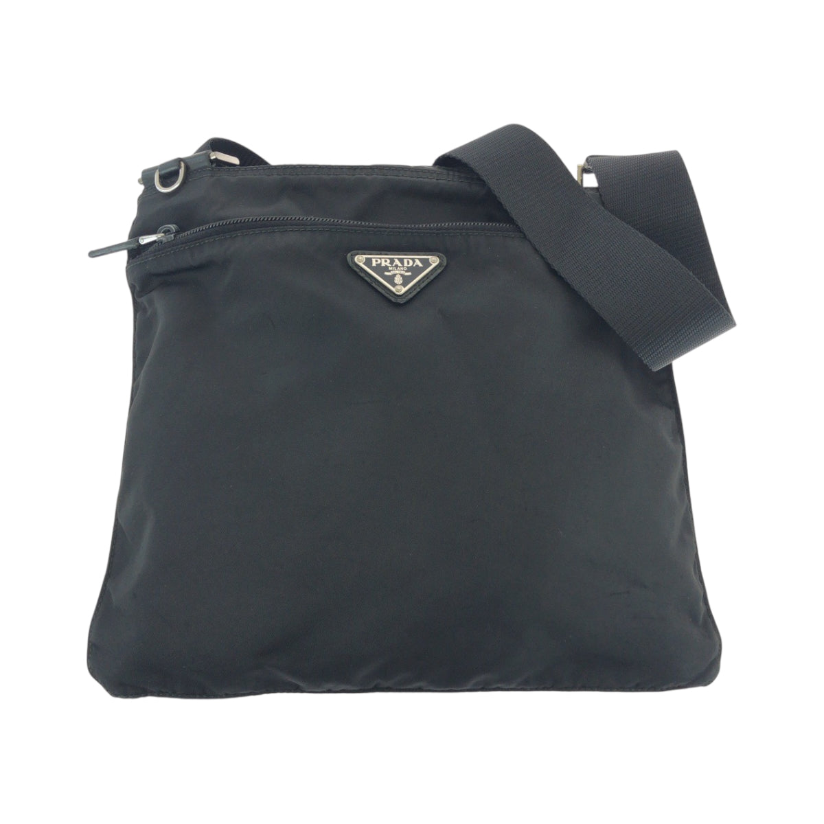 PRADA Shoulder Bag BT7372 Nylon black Shoulder Bag Sacoche Test Triangle With logo Women