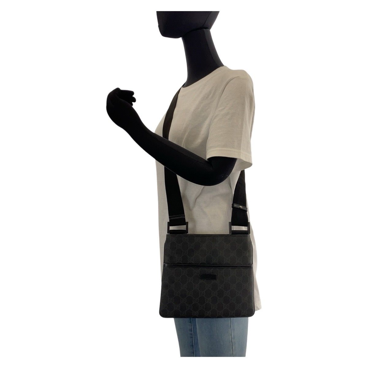 GUCCI Shoulder Bag 162905 GG Supreme Canvas Black black Shoulder Bag Pochette Unisex Women(Unisex)