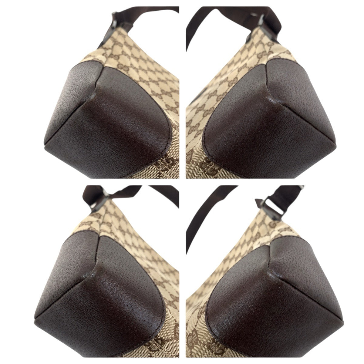 Gucci GG Canvas Leather Shoulder Bag
