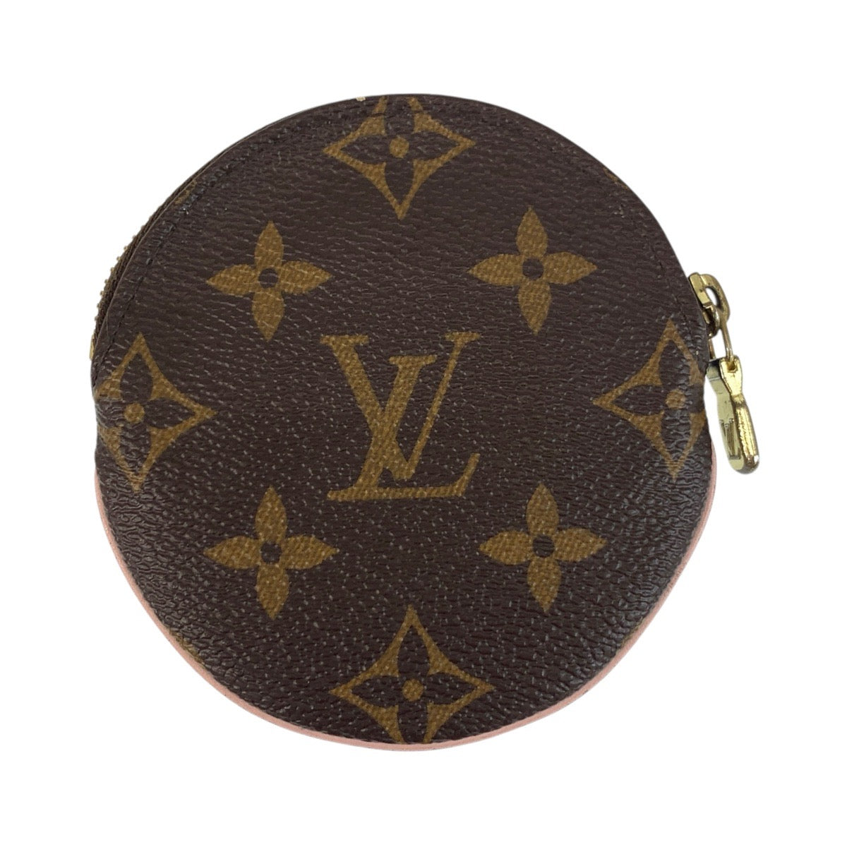 LOUIS VUITTON Coin case M69057 PVC Brown Yellow Gold Metal Coin case Coin Pocket Monogram Portomone Ron Vivienne Women