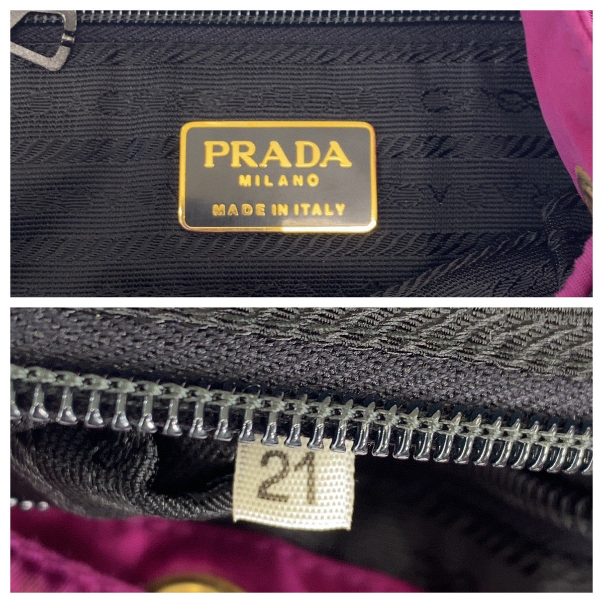 Prada Tessuto Python 2way shoulder bag