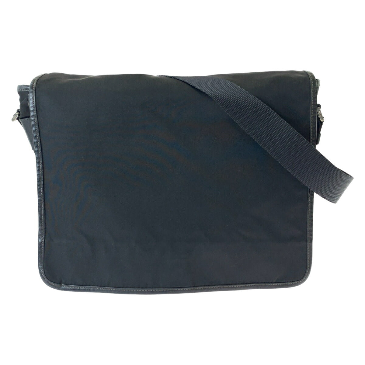Prada Tessuto Triangle Logo Plate Nylon Shoulder Bag