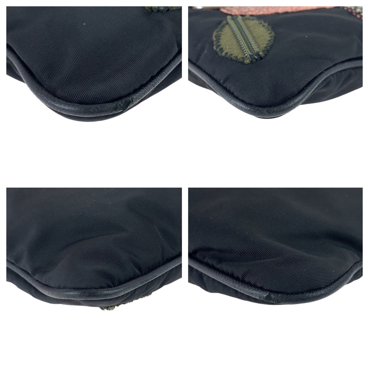 Prada Tessuto Nylon Leather Python Shoulder Bag