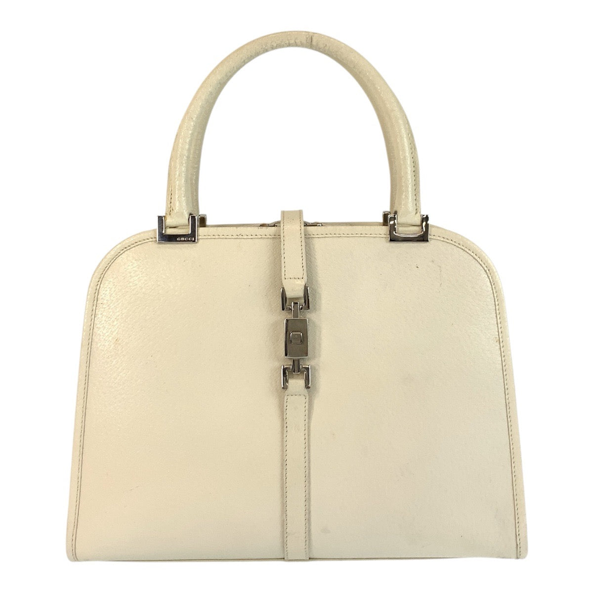 GUCCI Handbag 002 1071 leather White SilverMetal Jackie Women