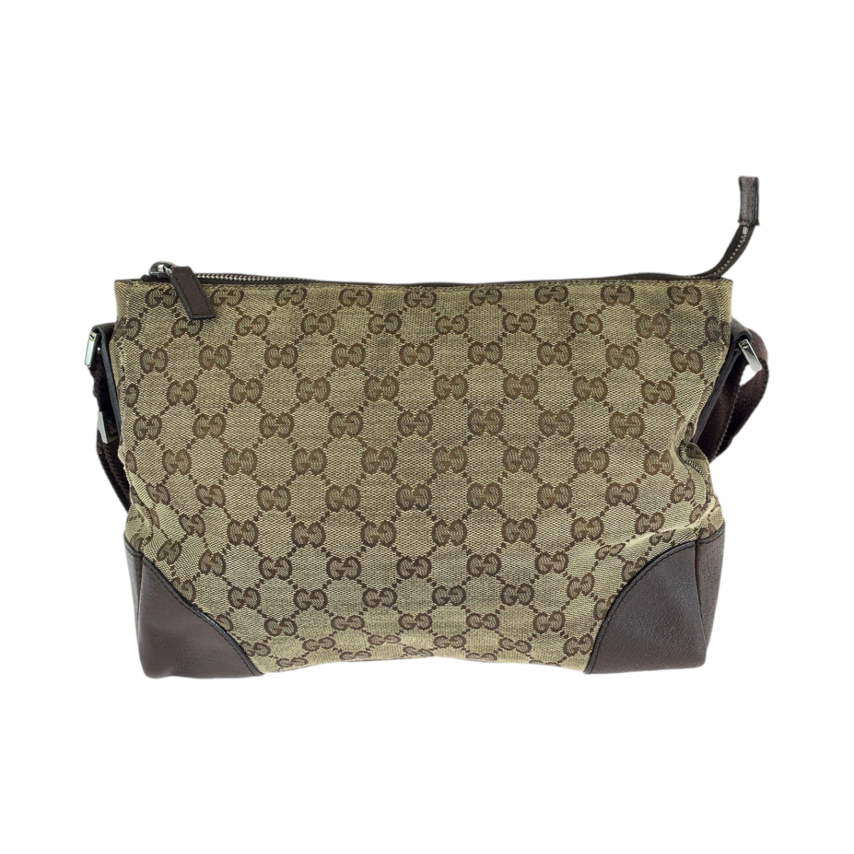 GUCCI Shoulder Bag 114273 GG canvas Brown Beige SilverMetal Shoulder Bag Messenger bag Women