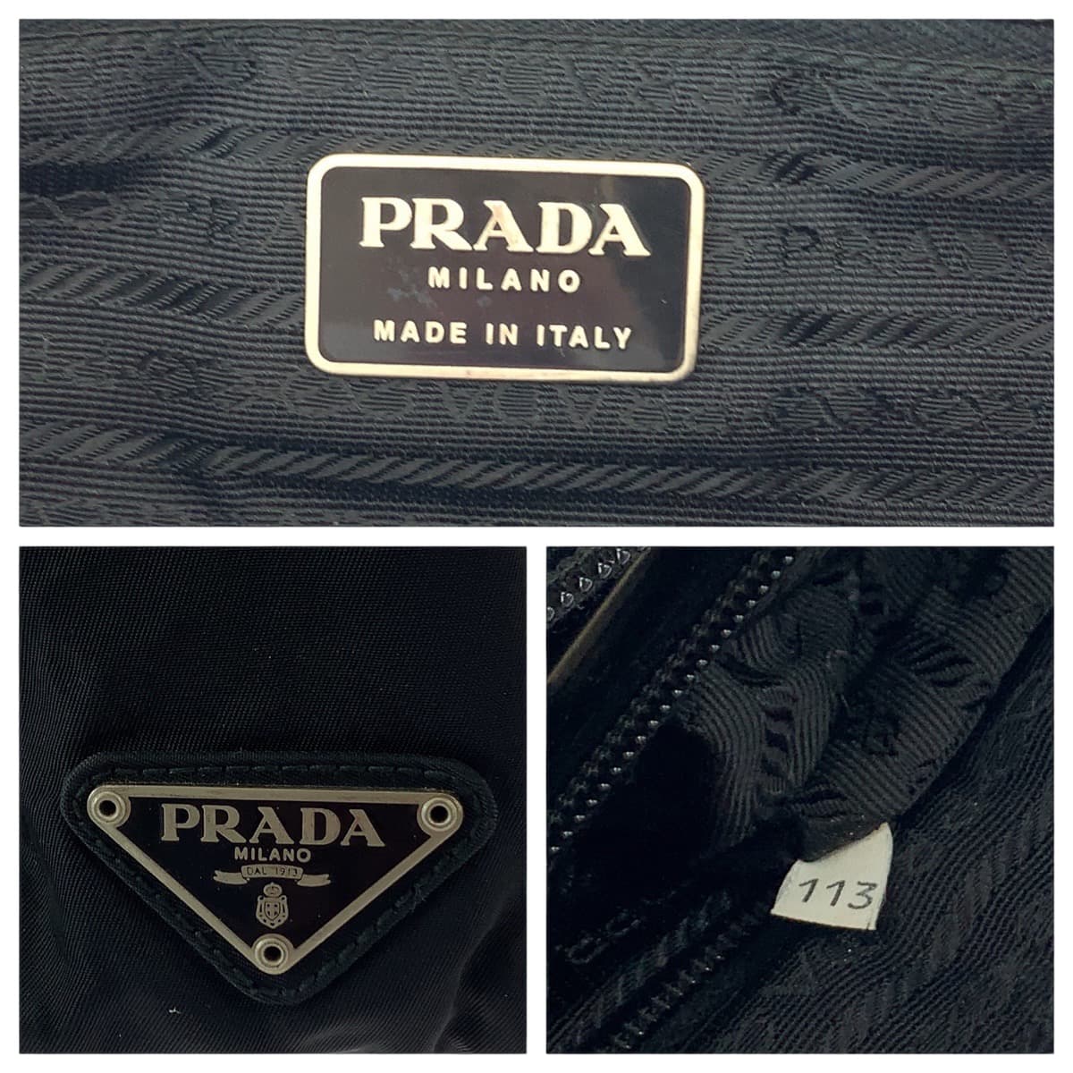 Prada Tessuto Triangle Logo 2way bag Nylon