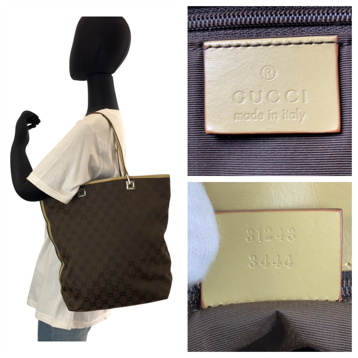 Gucci GG Canvas Leather 2way Bag