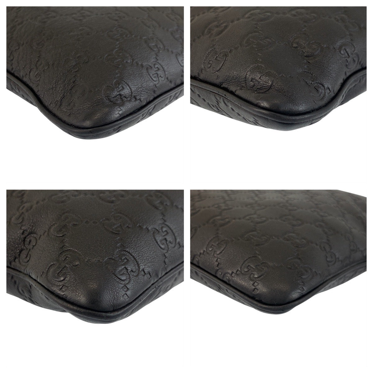 GUCCI Shoulder Bag 201446 leather Brown Gold Metal Shoulder Bag Messenger bag Guccisima mens