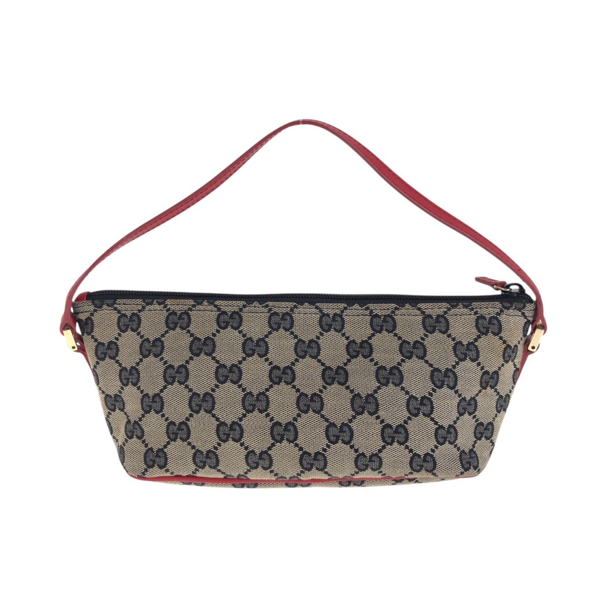 GUCCI Handbag 039 1103 GG canvas, leather Black red Handbag accessory pouch Women