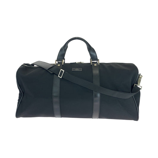 GUCCI Boston Duffel bag 012 0399 Nylon Black SilverMetal Shoulder Bag Boston Duffel bag 2way mens