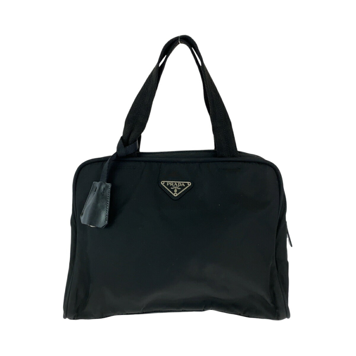 Prada Triangle Logo Plate Nylon 2way Bag