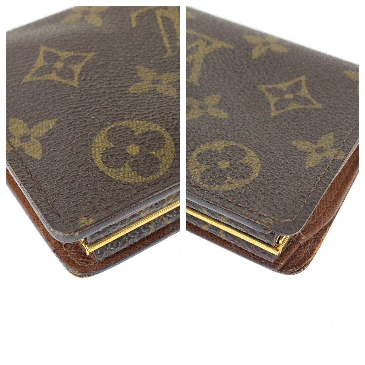 LOUIS VUITTON Bifold Wallet M61674 PVC Brown Folding wallet Compact wallet Monogram Portefeuille Viennoiserie Women