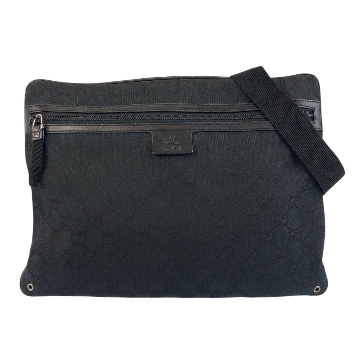 Gucci GG Canvas Leather Shoulder Bag