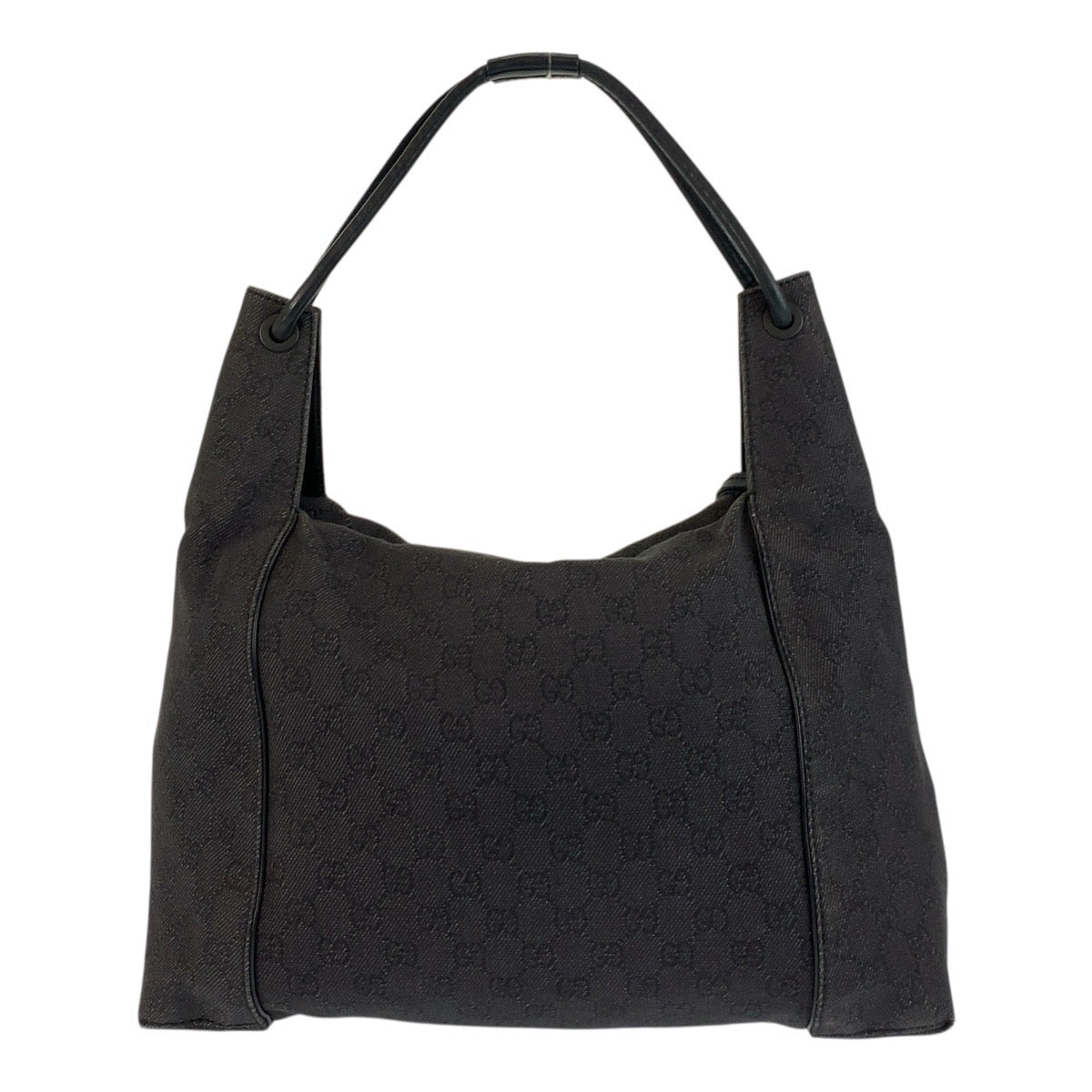 GUCCI Shoulder Bag 101292 GG canvas, leather black Women