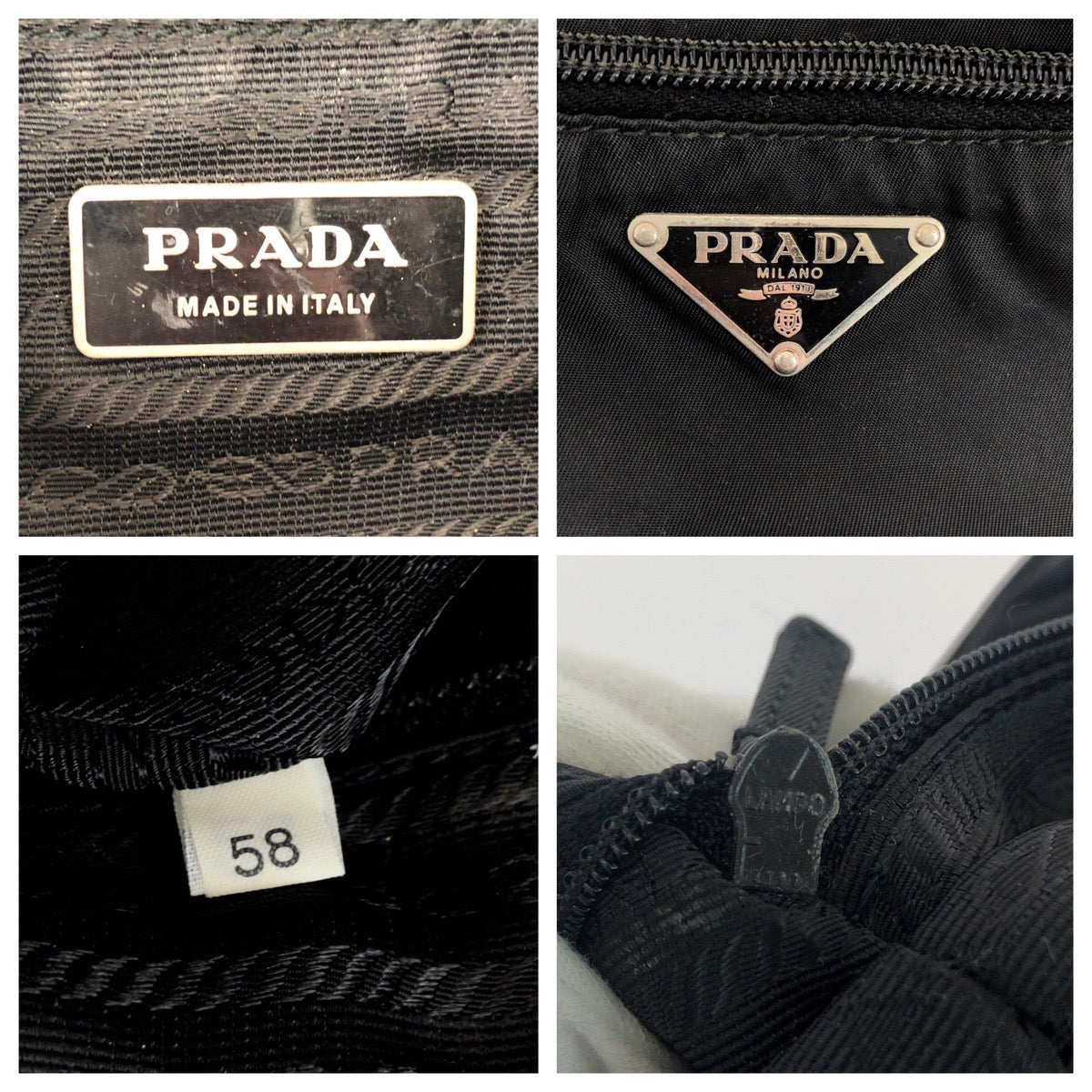 PRADA Shoulder Bag BT0167  Nylon Black SilverMetal Shoulder Bag pochette Test Triangle With logo mens