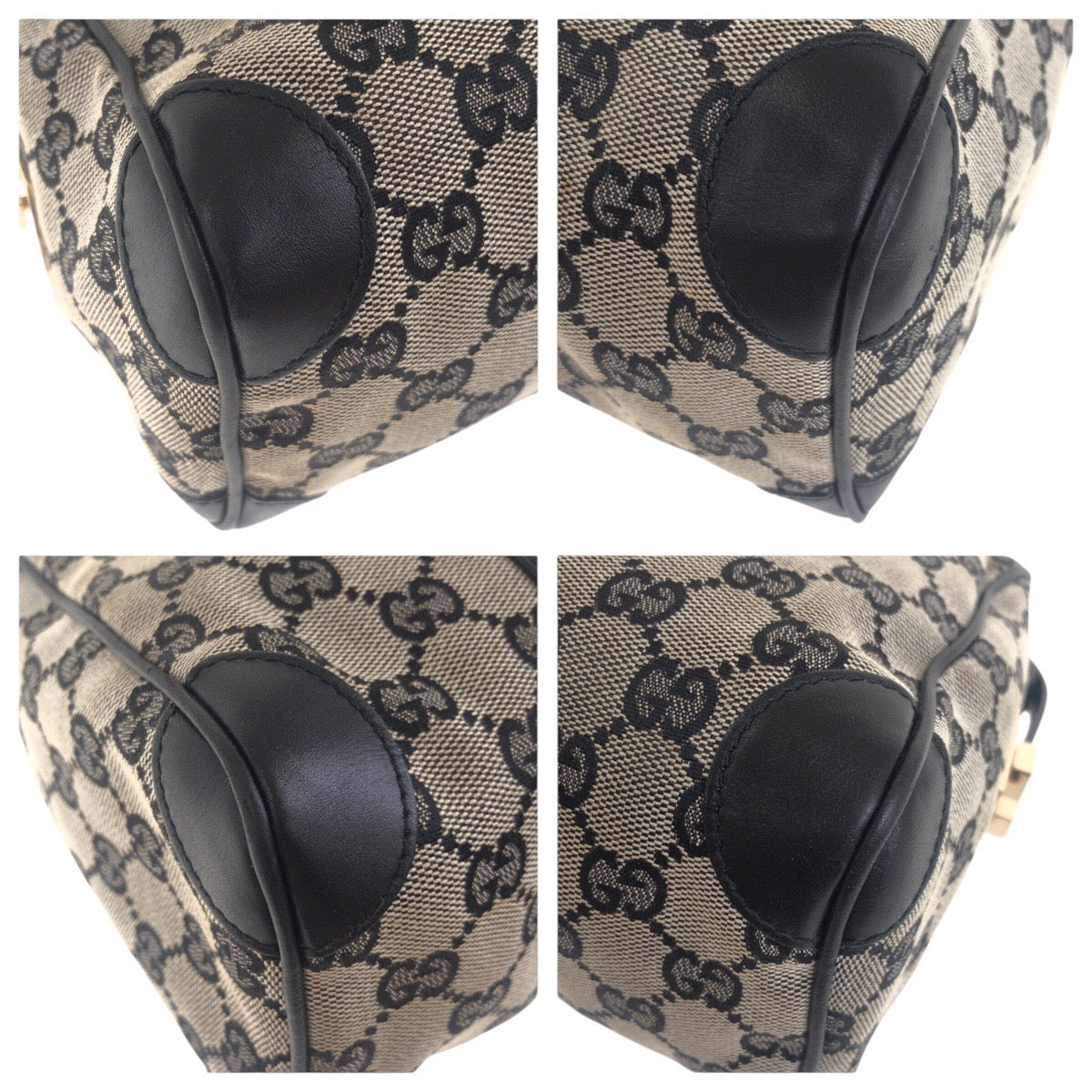 Gucci GG Canvas Leather Handbag