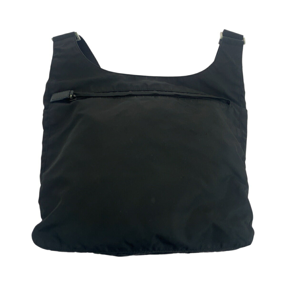 Prada Tessuto Triangle Logo Plate Nylon Shoulder Bag