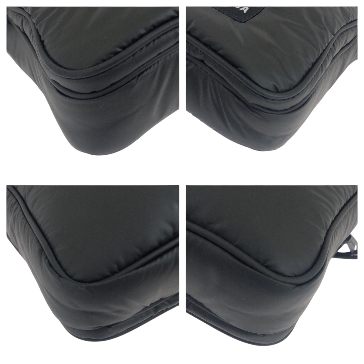 BALENCIAGA Shoulder Bag 719036 1000 Nylon Black Black Metal Shoulder Bag pochette logo mens