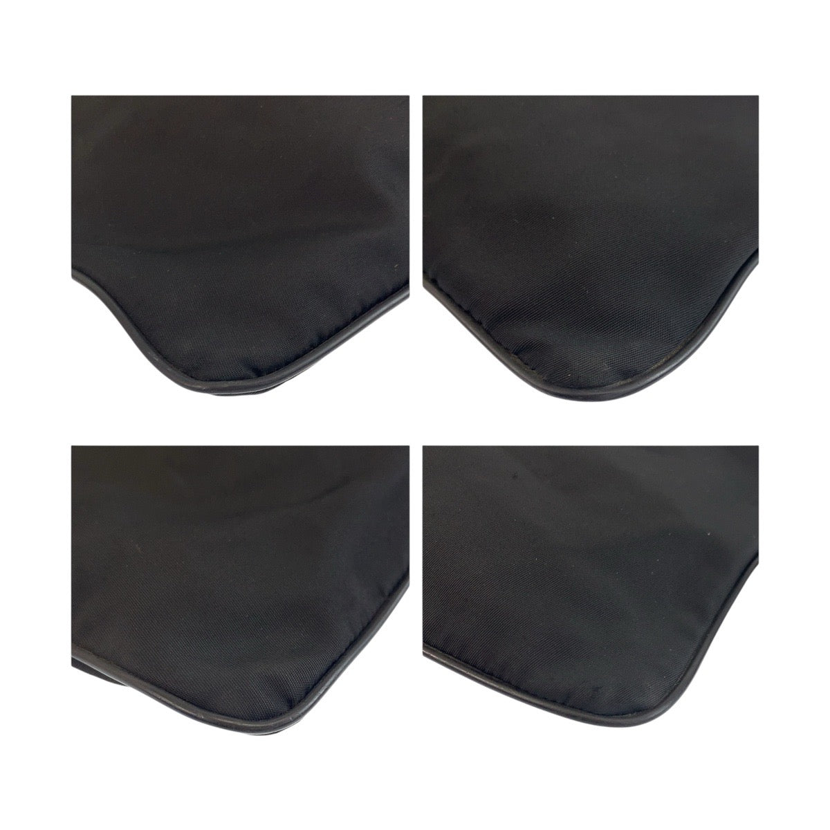 Prada Tessuto Triangle Logo Plate Nylon Shoulder Bag