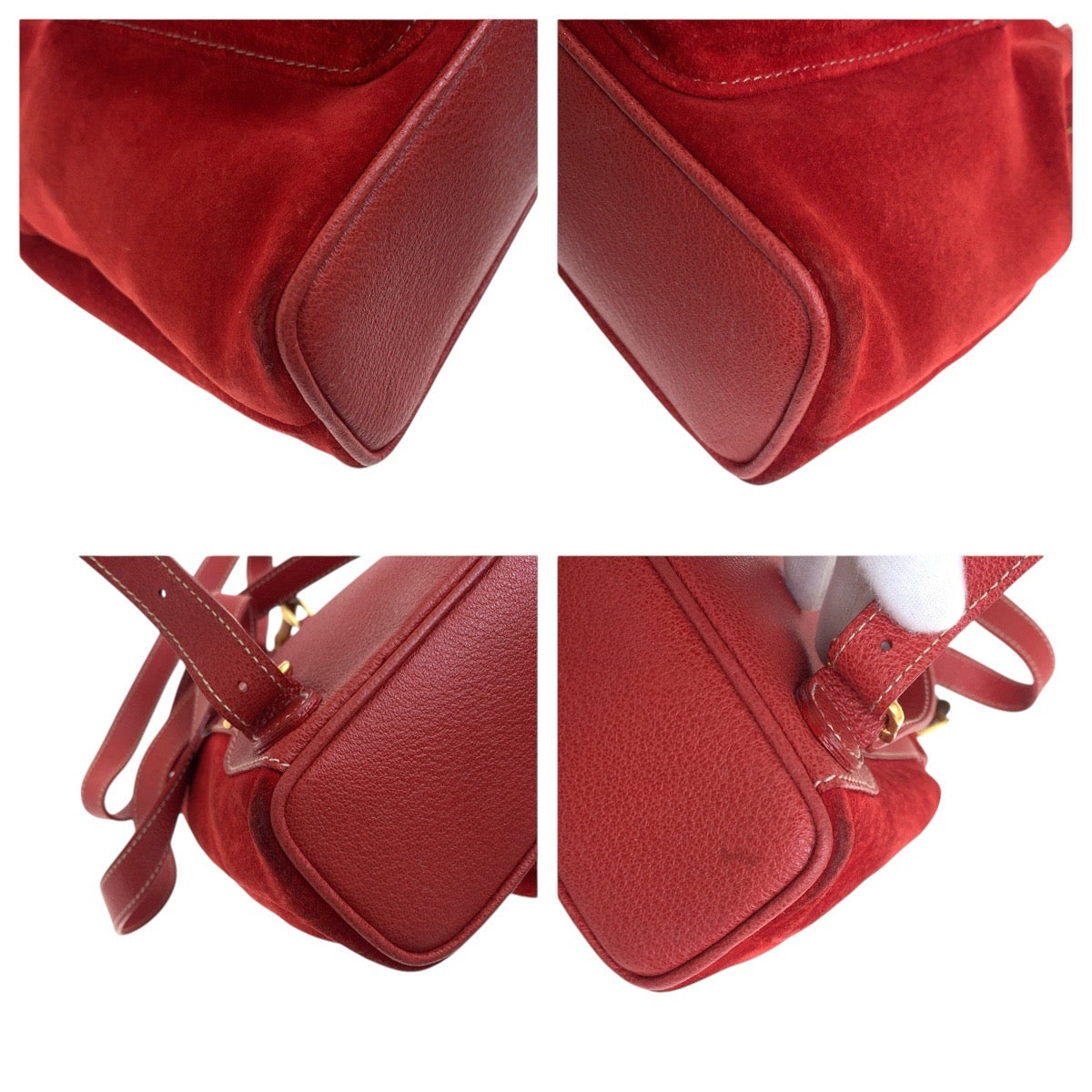 Gucci Bamboo Suede/Leather Backpack