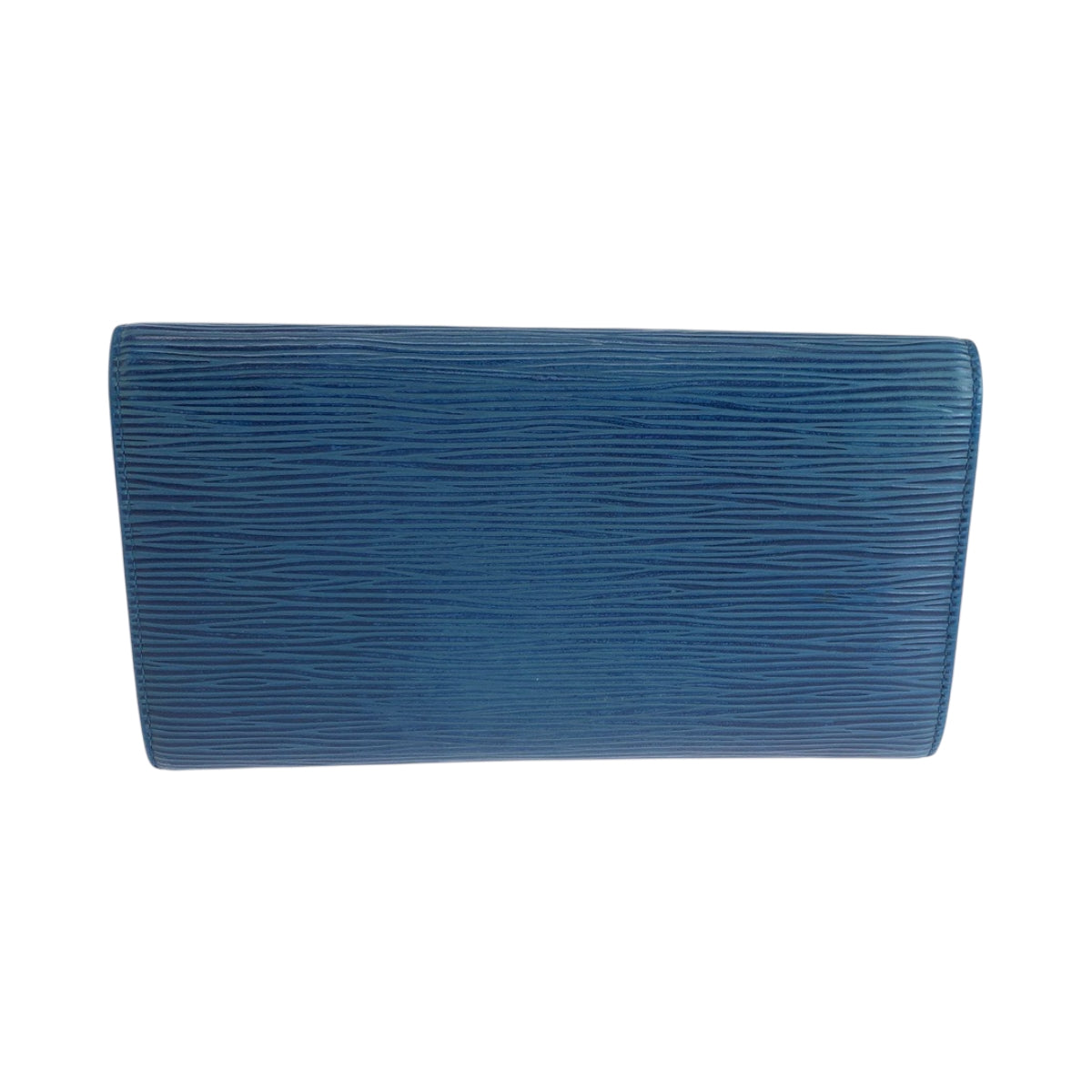 LOUIS VUITTON Long Wallet Purse M6359G Epi Leather Blue GoldMetal Long Wallet Purse Epi Porto Monnet Credit Women