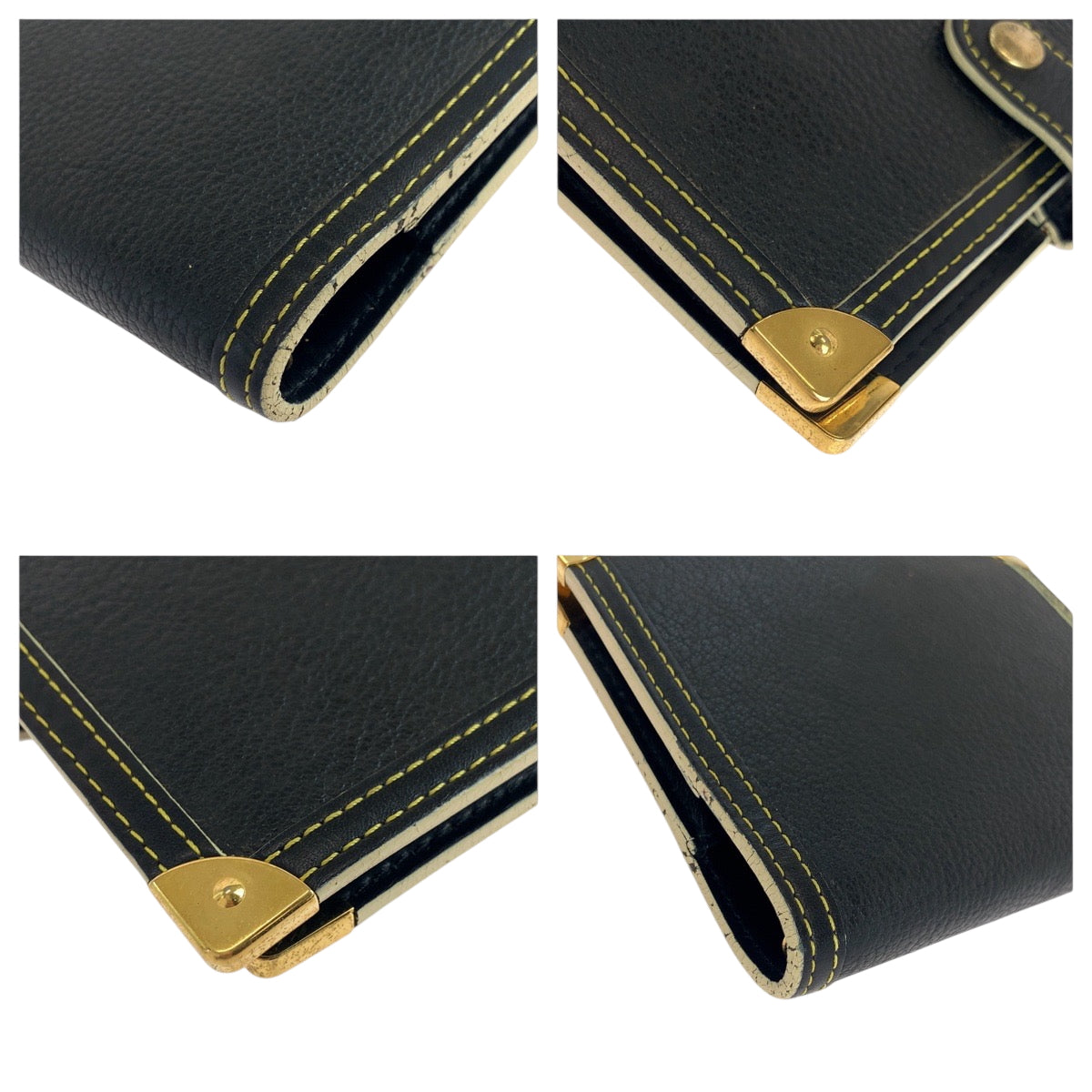 LOUIS VUITTON Notebook cover R20884 leather black Notebook cover 6-hole type Suhari Agenda PM mens