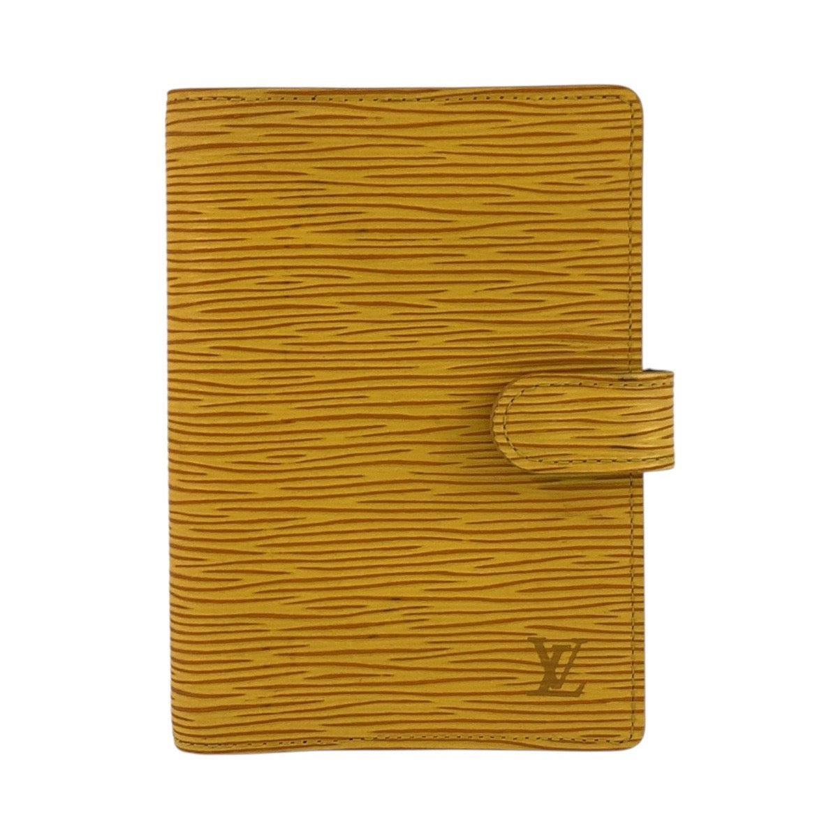 LOUIS VUITTON Notebook cover R20059 leather Tassili Yellow GoldMetal Epi Agenda PM Women