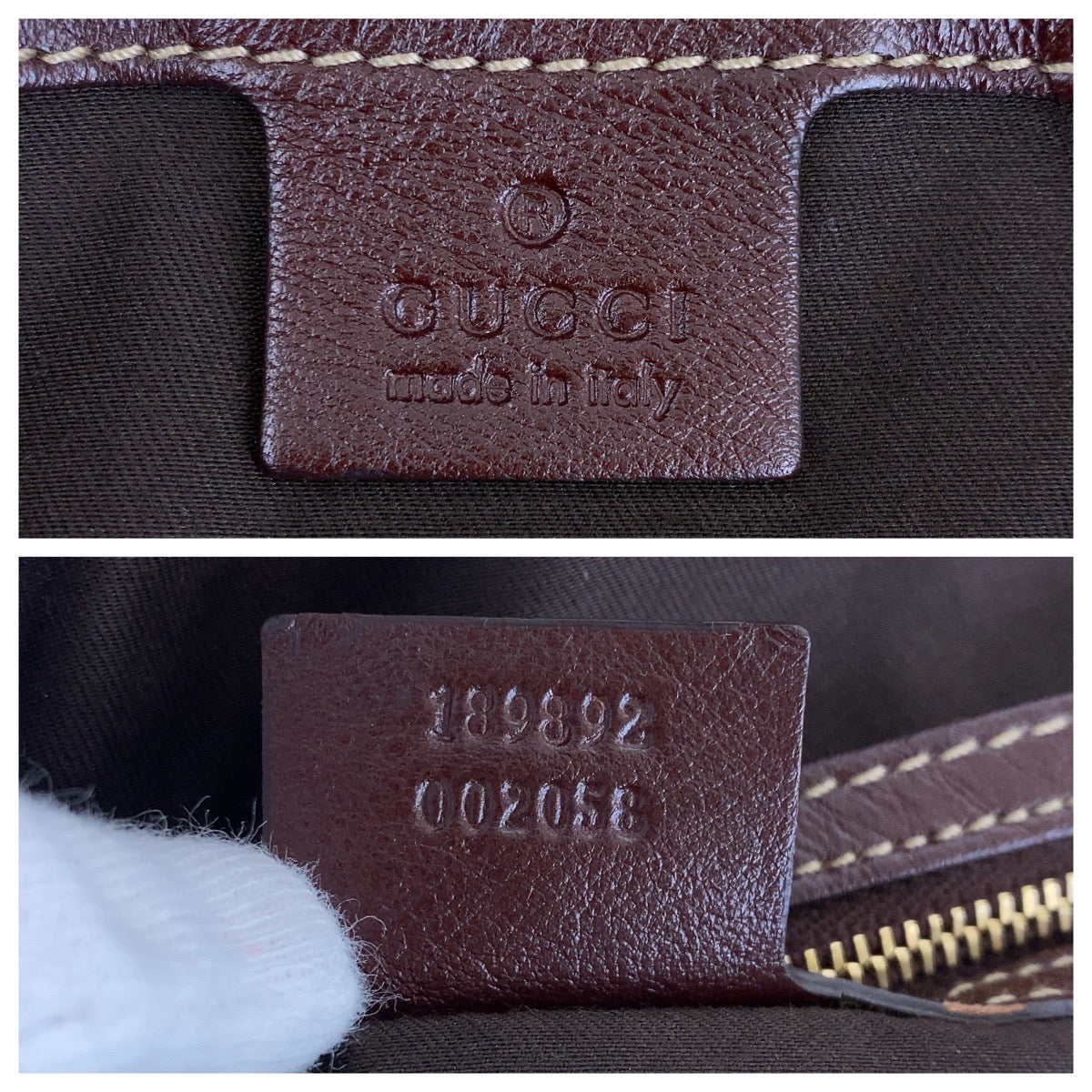 Gucci GG Canvas Leather Handbag