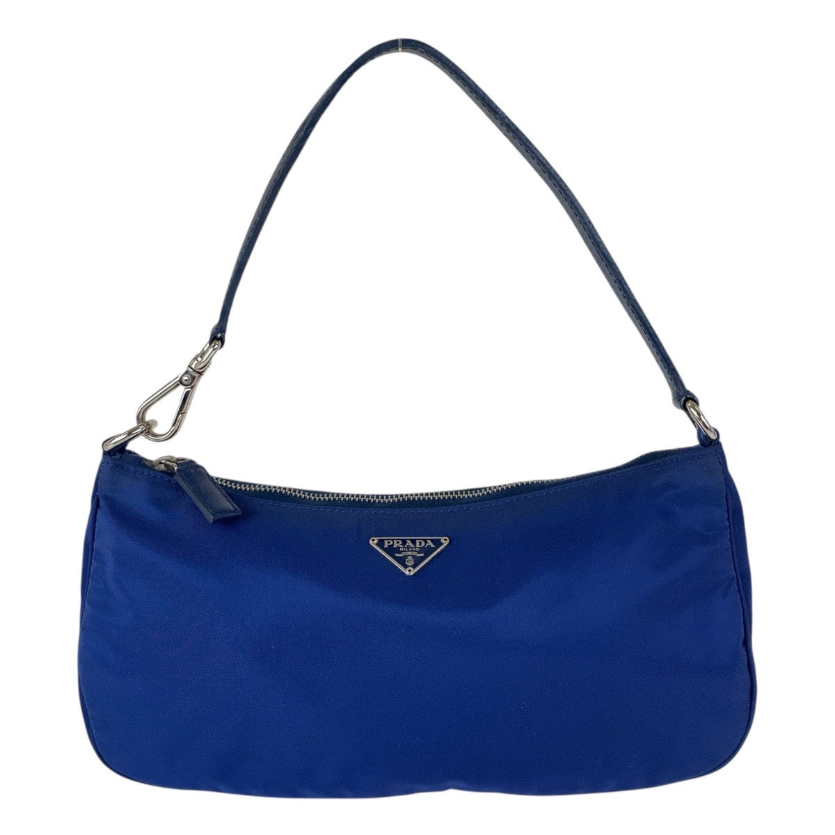 Prada Tessuto Triangle Logo Plate Nylon Handbag