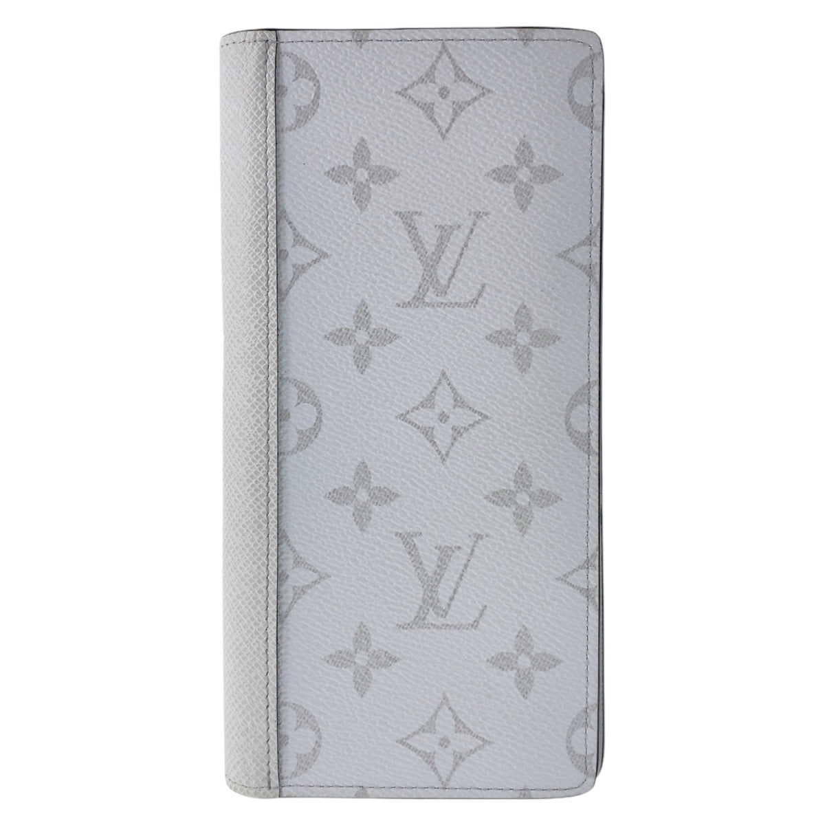 LOUIS VUITTON Long Wallet Purse M30298 PVC Antarctica White SilverMetal Taigalama Portefeuille Braza